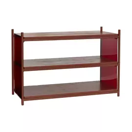 Полка с 3 полочками (hubsch) красный 90x45.0x40 см.