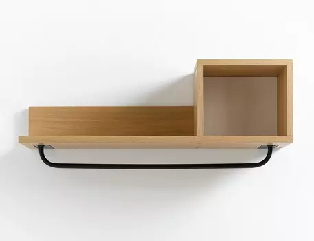 Полка с перекладиной jimi (laredoute) коричневый 88x22x30 см.