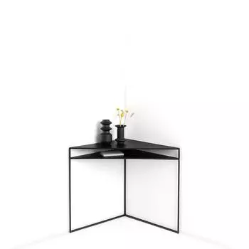 Полка угловая hiba (laredoute) черный 97x75x69 см.