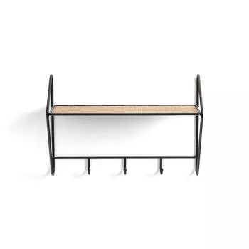 Полка-вешалка настенная rosali (laredoute) черный 61x42x23 см.