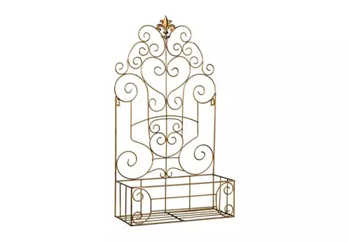 полка-жардиньерка люксембургский сад (object desire) золотой 35.0x66.0x13.0 см.