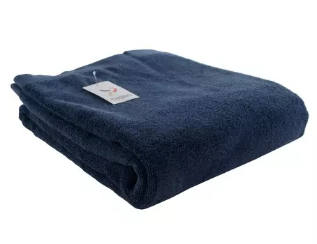 Полотенце банное essential (tkano) синий 90x150 см.