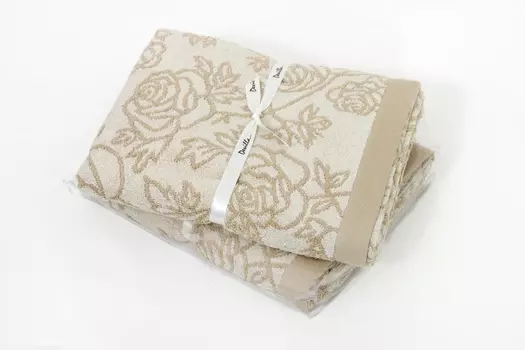 Полотенце rose (devilla) бежевый 140x70 см.