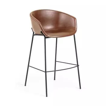 Полубарный стул zadine (la forma) коричневый 60x90x53 см.