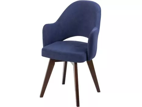 Полукресло клео (столбург) синий 56x98x62 см.