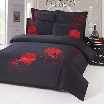 Постельное белье (евро-комплект) kingsilk (kingsilk) черный 55.0x40.0x10.0 см.