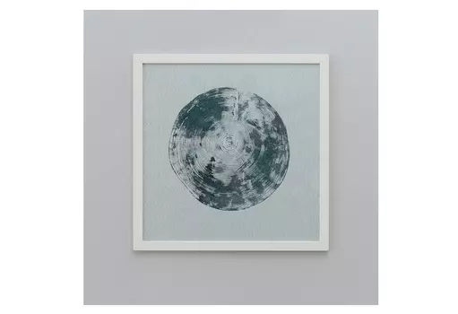 Постер с оттиском спила сосны (wowbotanica) серый 54x54 см.