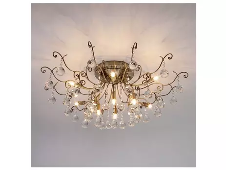 Потолочная люстра 10042 (eurosvet) прозрачный 34 см.