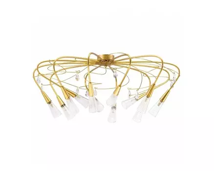 Потолочная люстра aereo (lightstar) золотой 45 см.