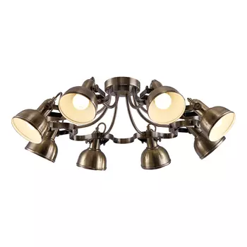 Потолочная люстра (arte lamp) бронзовый 73x25x73 см.