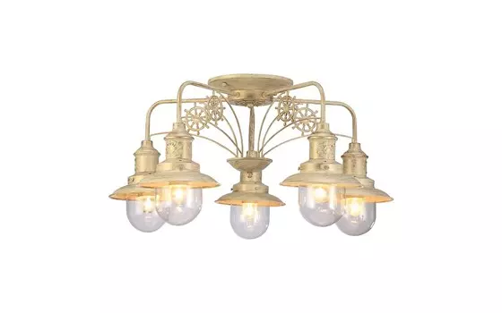 Потолочная люстра (arte lamp) золотой 72x38x72 см.