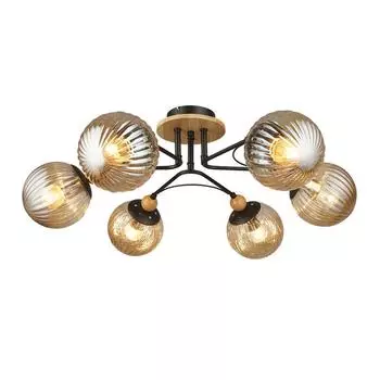 Потолочная люстра barcziano (wedo light) черный 23 см.