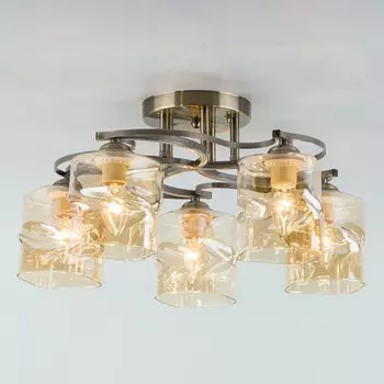 Потолочная люстра brice (eurosvet) бронзовый 24 см.