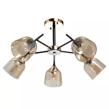 Потолочная люстра city альфа (de markt) коричневый 34 см.