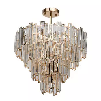 Потолочная люстра city бриз (de markt) прозрачный 60 см.