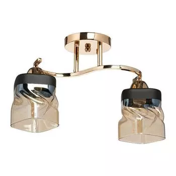 Потолочная люстра city тетро (de markt) коричневый 39x25x12 см.