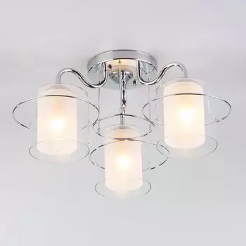 Потолочная люстра darcy (eurosvet) серебристый 26 см.