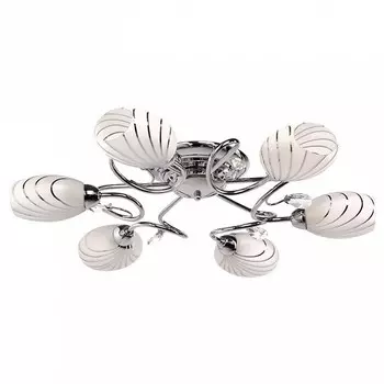 Потолочная люстра фиеста 3 (demarkt) серебристый 13 см.