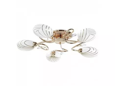 Потолочная люстра фиеста (demarkt) золотой 13.0 см.