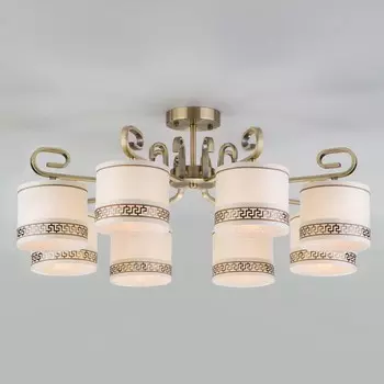 Потолочная люстра frangia (eurosvet) бронзовый 32 см.