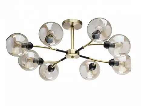 Потолочная люстра гамбург 14 (demarkt) прозрачный 27 см.