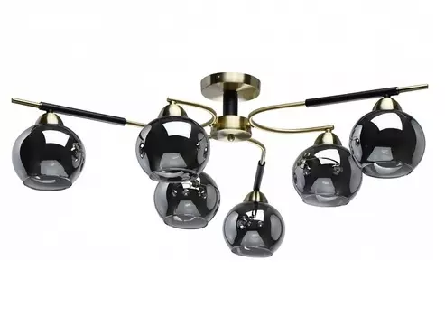 Потолочная люстра гамбург (demarkt) черный 25 см.