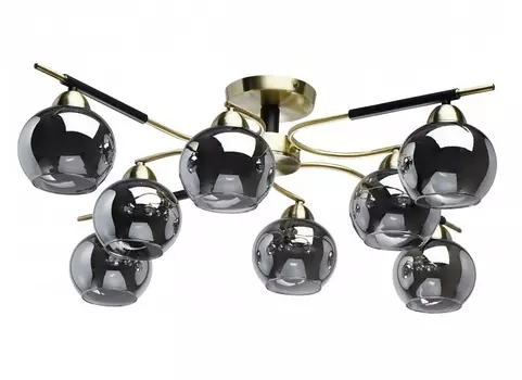 Потолочная люстра гамбург (demarkt) черный 26 см.