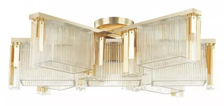 Потолочная люстра gatsby (odeon light) прозрачный 52x22x67 см.