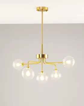 Потолочная люстра heavy (moderli) золотой 60 см.