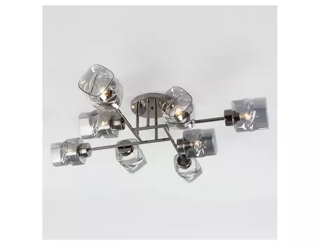 Потолочная люстра hilari (eurosvet) серый 86x18x86 см.