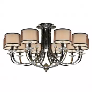 Потолочная люстра ilamp america (ilamp) серебристый 60 см.