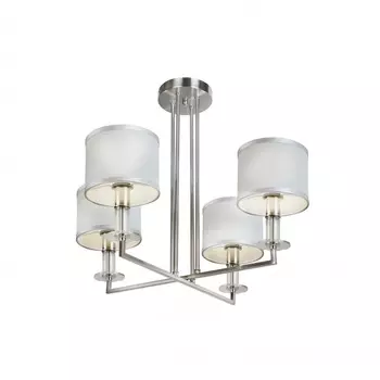 Потолочная люстра ilamp domino (ilamp) серебристый 50 см.