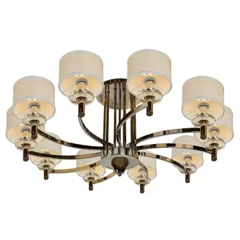 Потолочная люстра ilamp fusion (ilamp) серебристый 48 см.