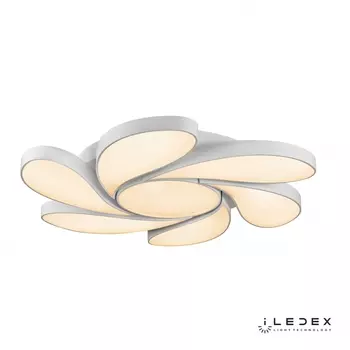 Потолочная люстра iledex flower (iledex) белый 10 см.
