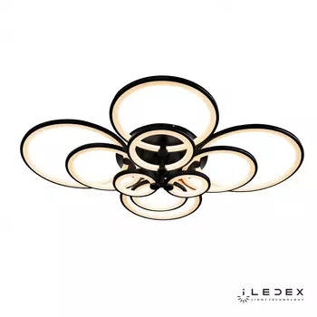 Потолочная люстра iledex ring (iledex) черный 114x25x96 см.