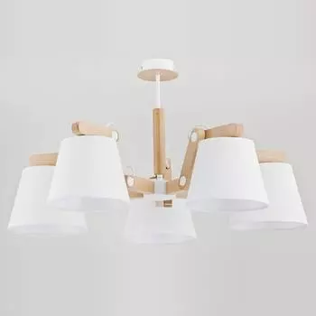 Потолочная люстра joga white r (alfa) белый 44 см.