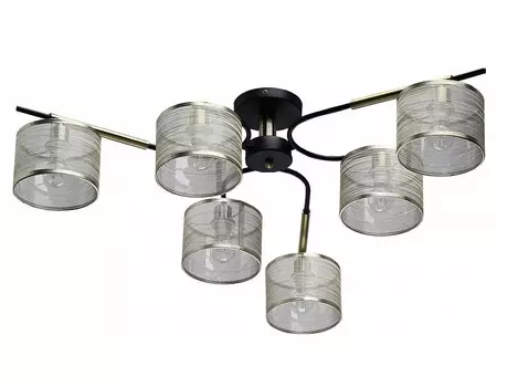 Потолочная люстра конрад (demarkt) серый 24 см.