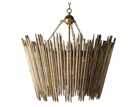 Потолочная люстра краун (louvrehome) коричневый 60 см.