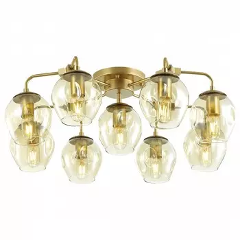 Потолочная люстра kuva (odeon light) золотой 28 см.