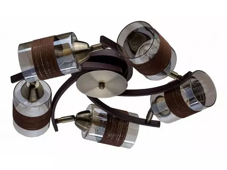 Потолочная люстра олимпия (demarkt) коричневый 19 см.