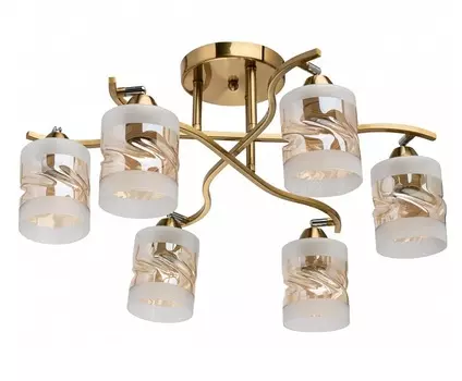 Потолочная люстра олимпия (demarkt) прозрачный 20 см.