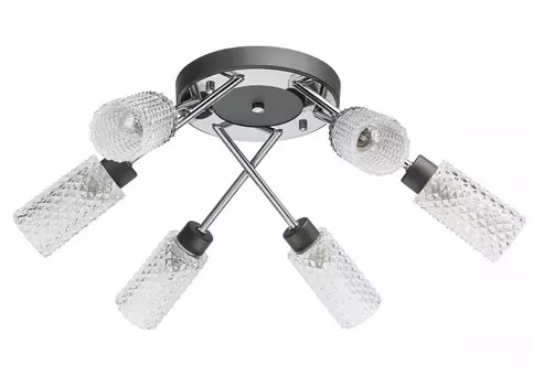 Потолочная люстра олимпия (demarkt) серебристый 22 см.