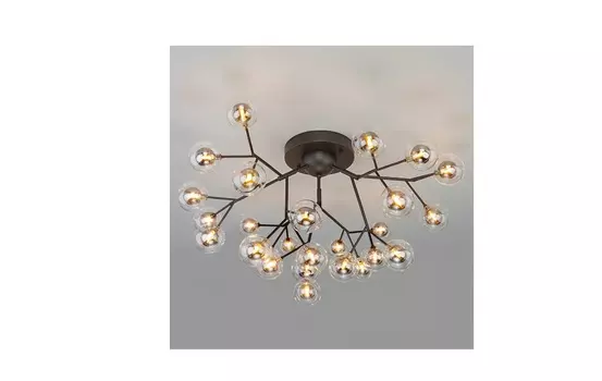 Потолочная люстра palina (bogates) черный 41 см.