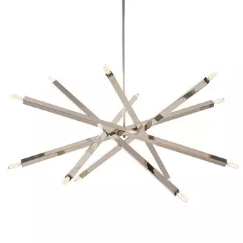 Потолочная люстра пэрис (louvrehome) серебристый 111 см.