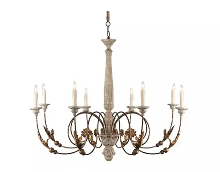 Потолочная люстра паулина (louvrehome) золотой 104 см.