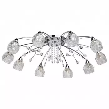 Потолочная люстра подснежник 17 (mw-light) серебристый 22 см.