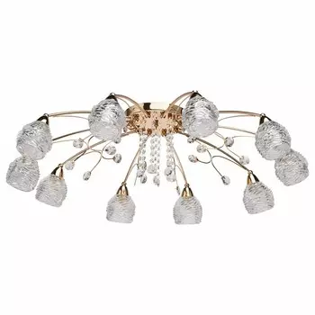 Потолочная люстра подснежник 18 (mw-light) золотой 22 см.