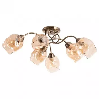 Потолочная люстра riccio (arte lamp) бронзовый 25 см.