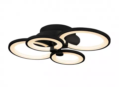 Потолочная люстра ring (iledex) черный 40x15 см.