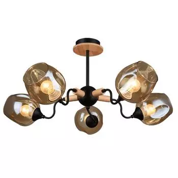 Потолочная люстра сарика (wedo light) черный 31 см.